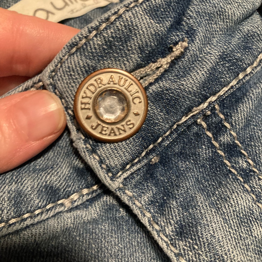 Hydraulic brand, size 15, Stylish Blue Distressed Women Jeans - Picture 8 of 13